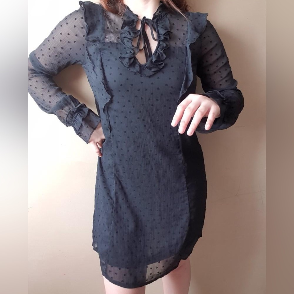 H&M sheer heart dress